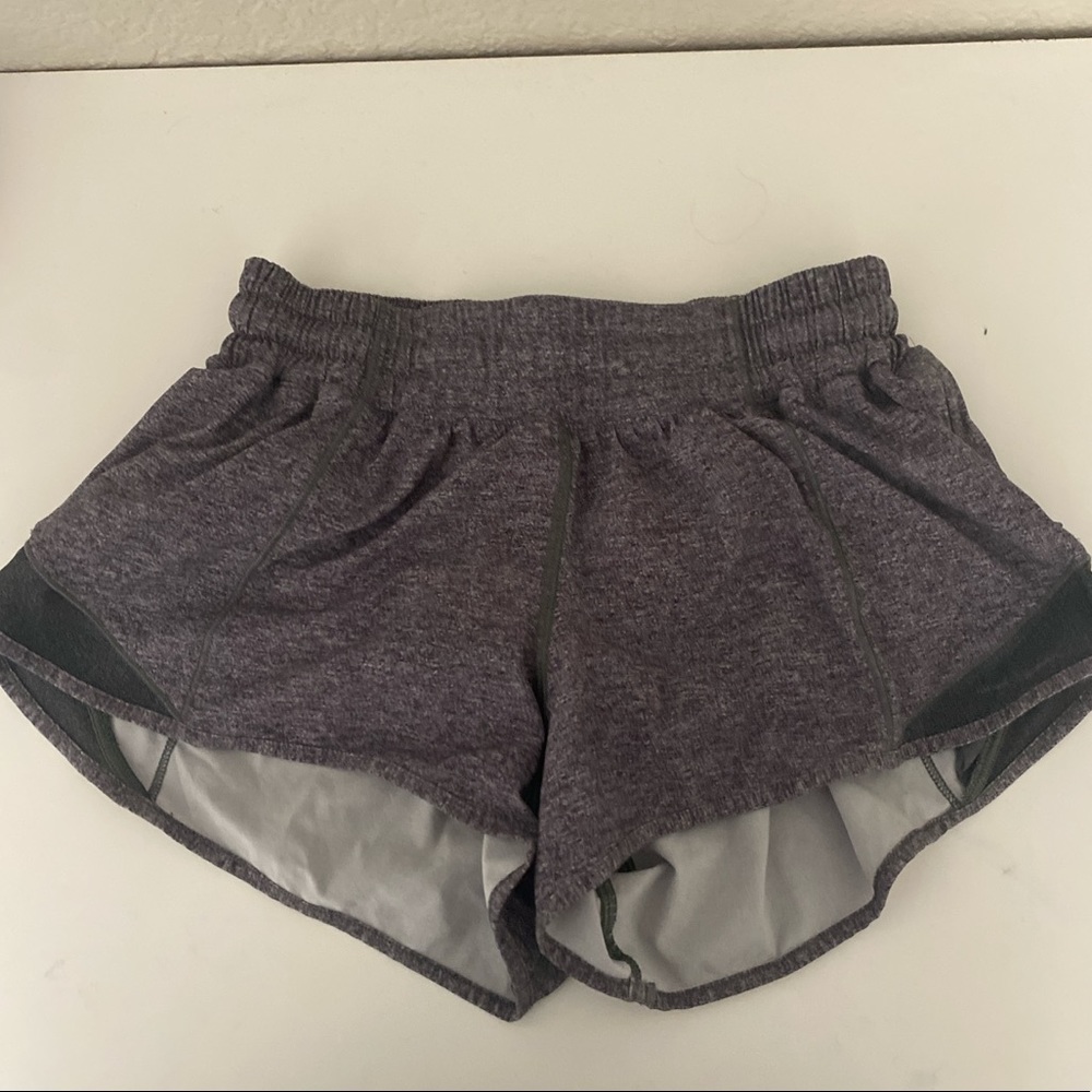 Lululemon Hotty Hot shorts in grey size 4